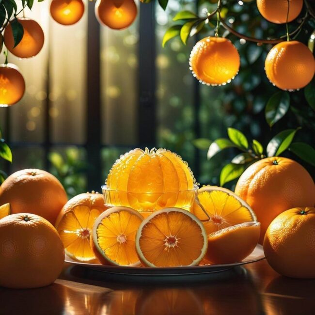 Pomarańczowa galaretka dla wegan